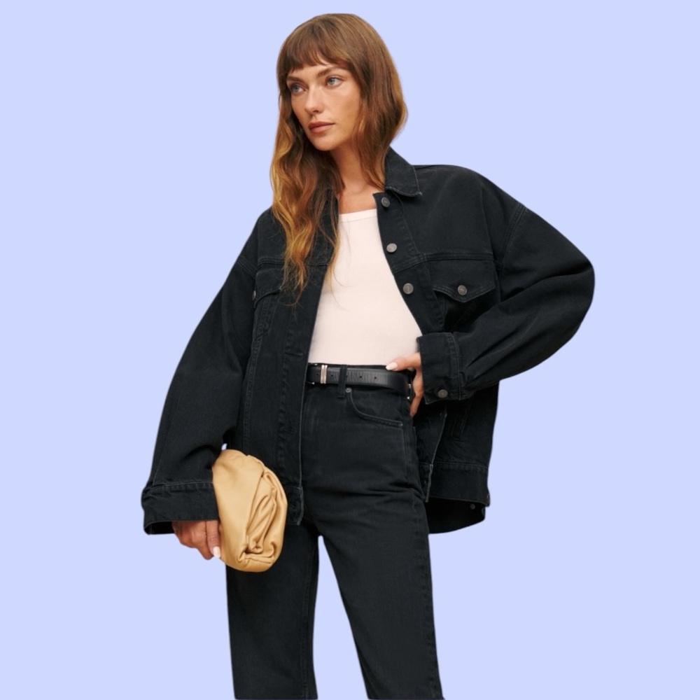Reformation Brooks Oversized Denim Jacket